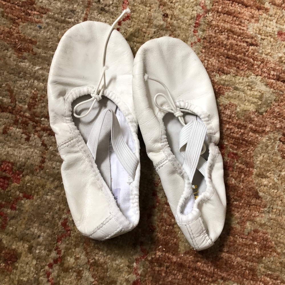 White Bloch ballet shoes